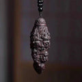 Hand-Carved Agarwood Mahakala Vajra Phurba 3.5 Buddhist Ornament