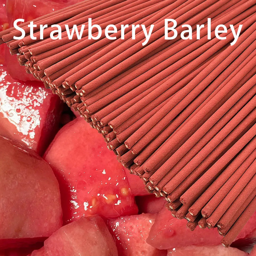 Red Handmade Strawberry and Guava Scented Sticks, Combining the Scents of Strawberry and Guava, Vintage-Scented Incense Sticks, Suitable for Camping, Travel, Garden, and Holidays (Halloween, Christmas, Thanksgiving)
