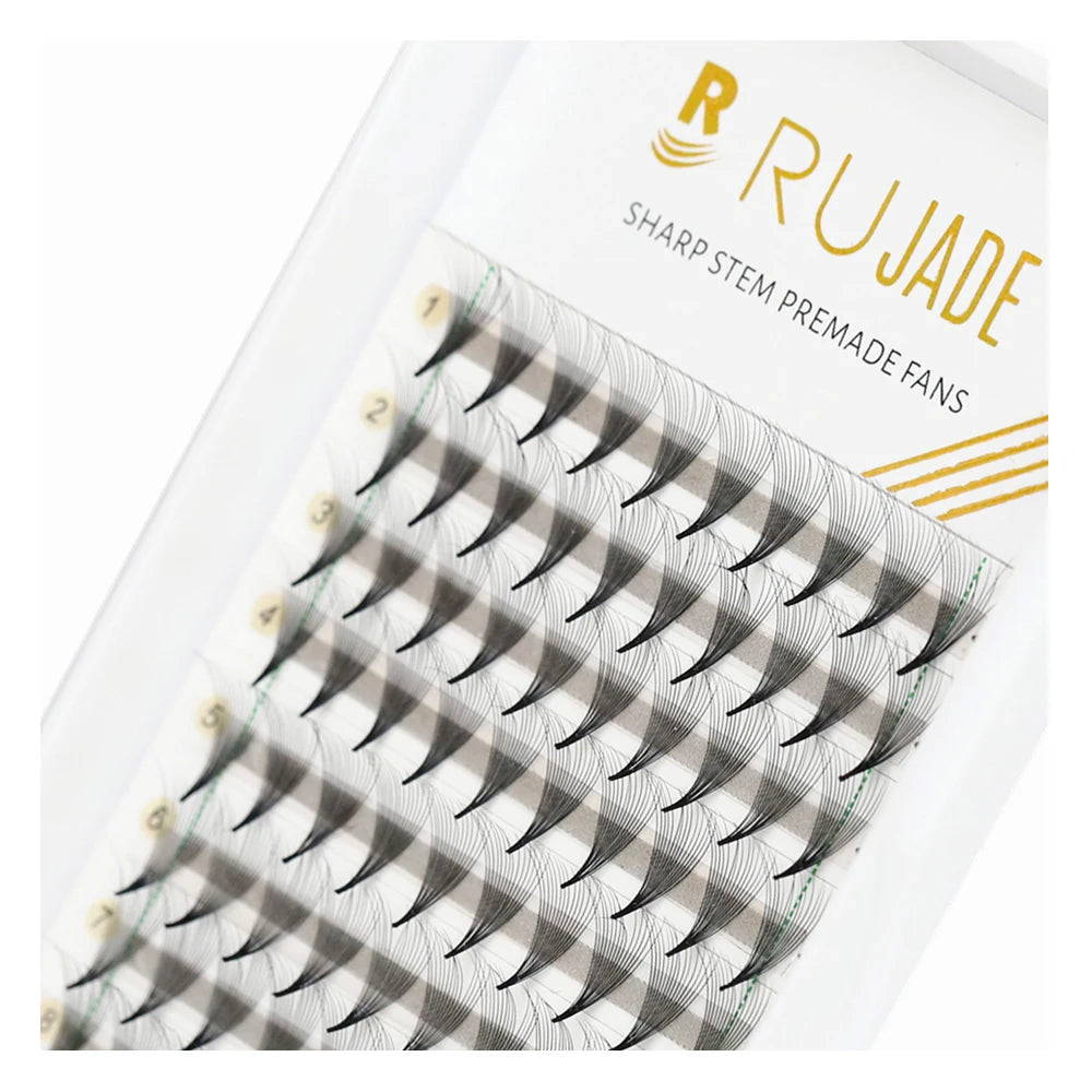 Pre-made Volume Fans Lashes, Sharp Stem, Pointy Base