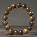 Fusen Qi Nan Agarwood , Yingge Green Qi Old Material High-Oil Qi Shi Wenwan Bracelet, Exquisite Gift
