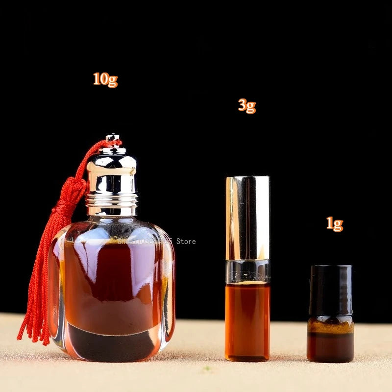 1/3/10g Natural  Agarwood Essential Oil 100% Single No Dilution Oil Indoor/study/car Incense/ Calming Help Sleep Aromatherapy