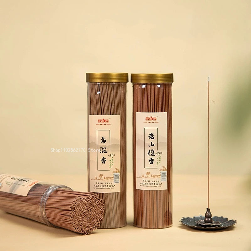 20.5cm Natural Incense Sticks Indonesian Agarwood Old Mountain Sandalwood Indoor Purify The Air and Calm The Mind Joss Stick