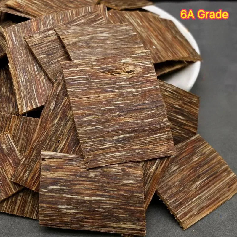 ZUOHE 20g-50g Vietnam Nha Trang Agarwood 6A Natural Cut Pieces Oud Log Wood DIY Home Incense Beating Powder Incense Making