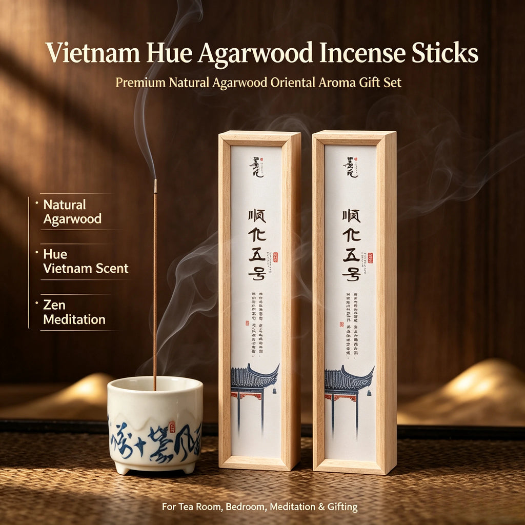 xmsj Hue No.5 Agarwood Incense Sticks 50g Natural Vietnam Agarwood Stick Incense Indoor Zen Meditation Home Oriental Aroma
