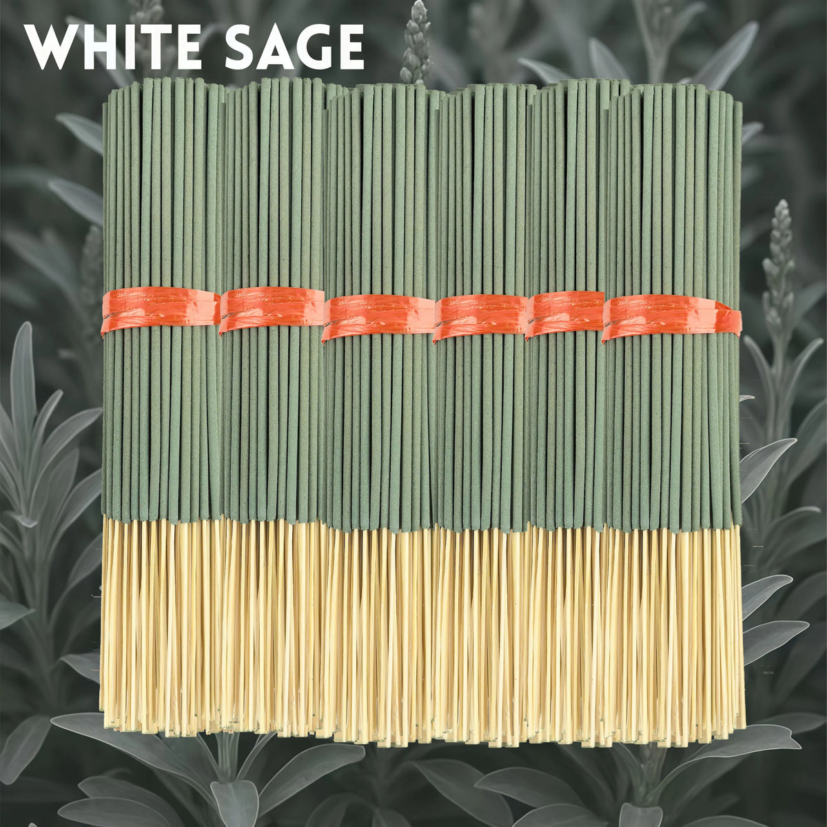 20/50/600/1500 Plant Extract White Sage Aromatherapy Sticks 8.66inch Fresh Air Suitable for Yoga Meditation Purifies the Soul and Eliminates Negative Energy