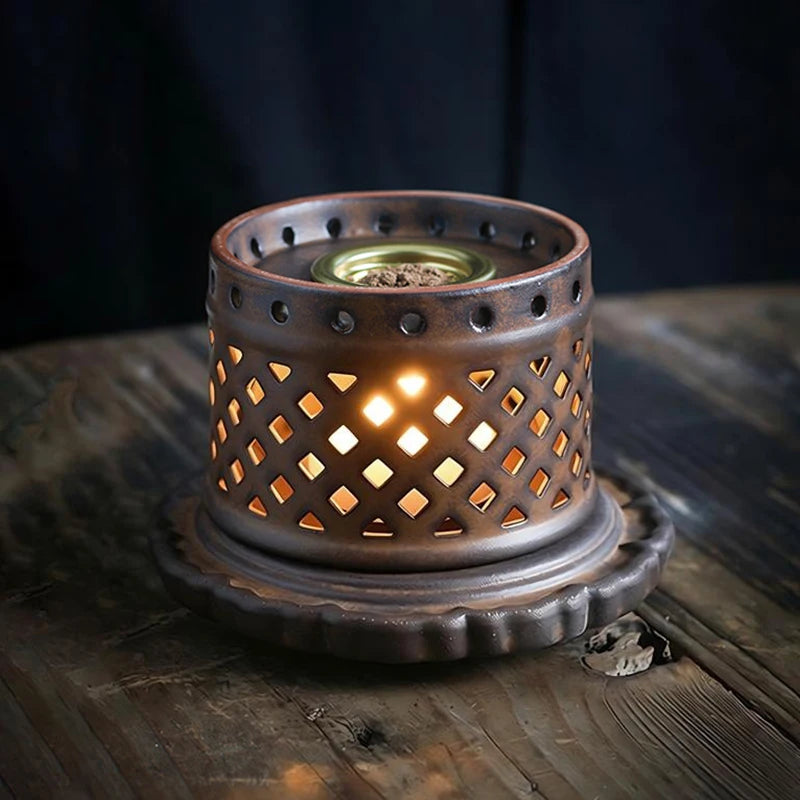 Vintage Ceramic Incense Burner for Aromatherapy