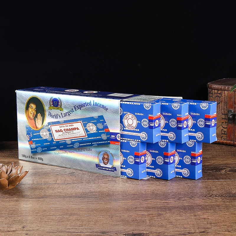 Batch Incense Satya 2/5 Packs Nag Champa PALO SANTO SANDALWOOD Super Hit Natural Karma Best Selling Original 100% Incense Sticks