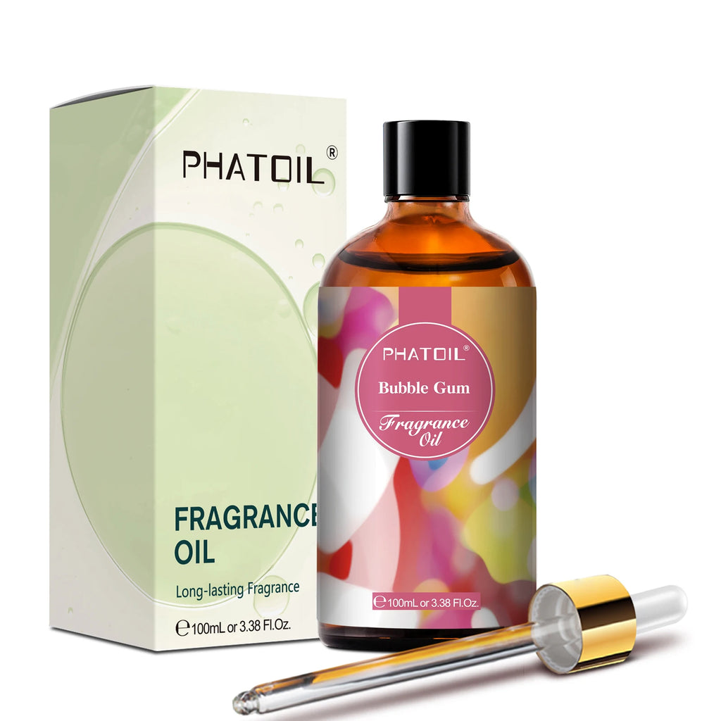 PHATOIL 100ml(3.38 Fl Oz) Fragrance Oil For Aromatherapy Diffuser-White Musk Bubble Gum Baby Powder Coffee Aroma Fragrance Oils