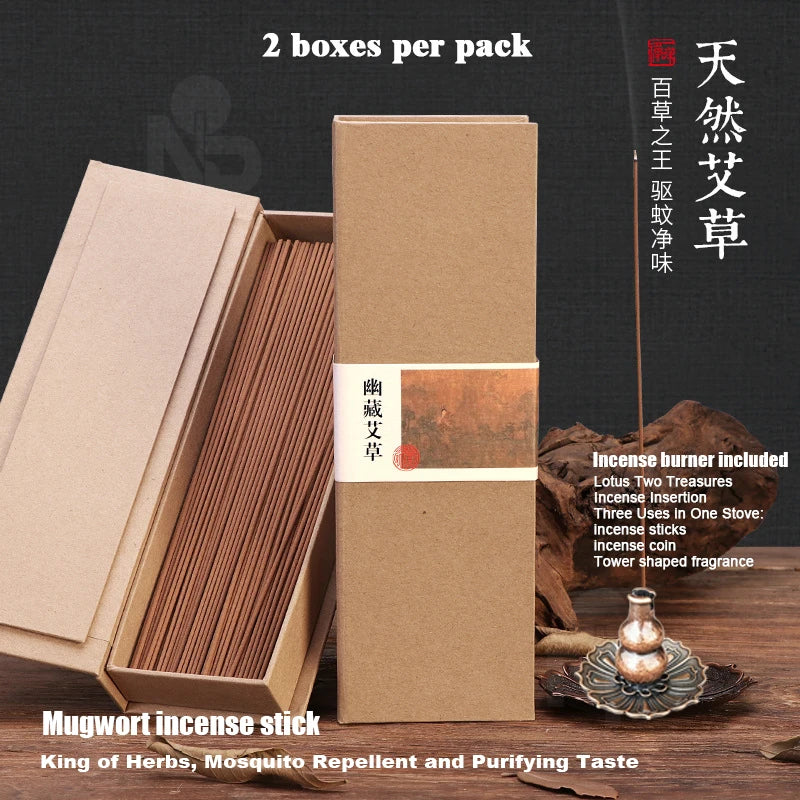 2 Boxes Ancient Method Natural Incense Stick, Agarwood Sandalwood, Incense Holder, Aid meditation Relax, Home Hotel, Custom Whol