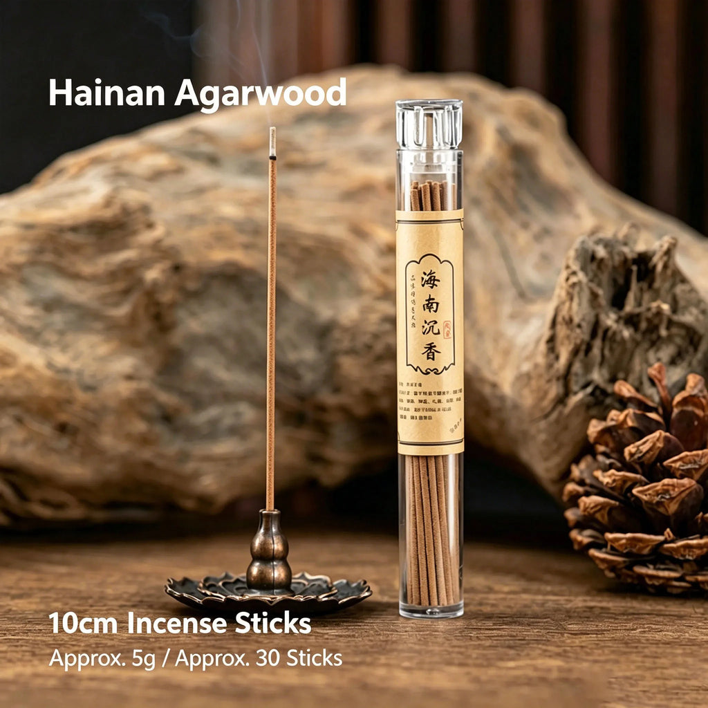30Pcs Natural Traditional Incense Sticks, 10.5 Short Incense Sticks for Aromatherapy, Old Mountain Sandalwood, Nha Trang Agarwood