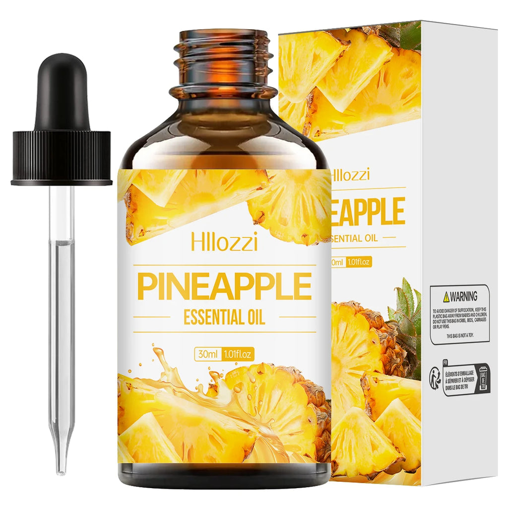 Pineapple Facial Oil deeply nourishes, fresh fruity scent, for skin care, reduces dry hair, suitable for dry hair, unisex