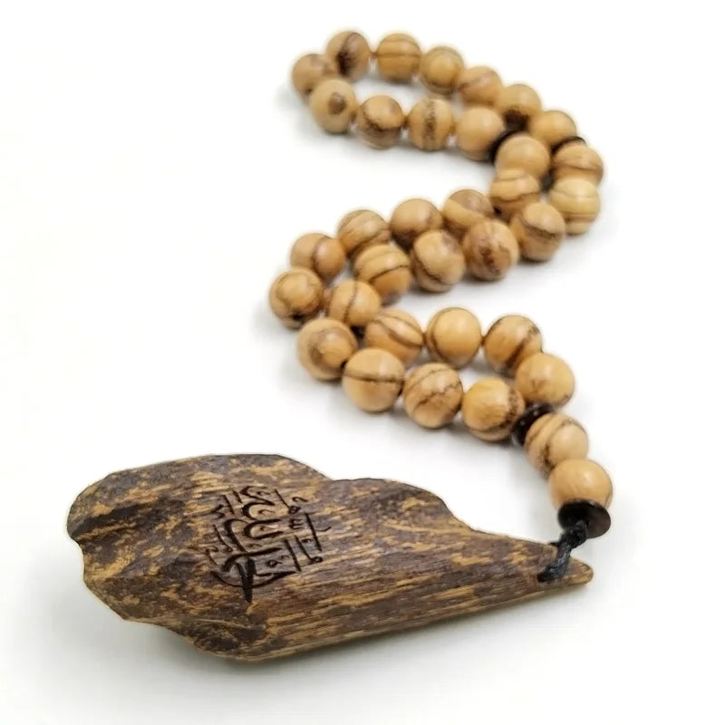 Natural Oud Tasbih Bracelet for Men - 100 Beads