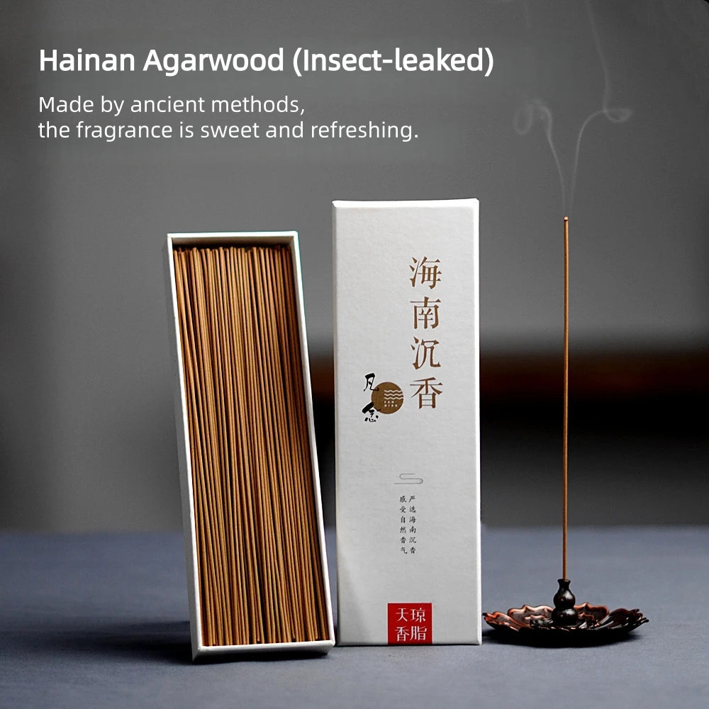 Hainan Agarwood Incense Sticks 50g, Natural Air Purifying