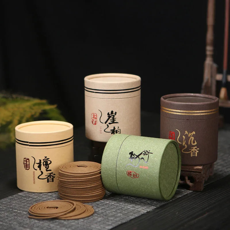 4 Hour/Coil, 120 Coil 48 Coil Optional, Natural Round Household Infusion Diffuser, Fragrance Living Room Toilet Odor Eliminate, Mori-Acid Woven Natural Sediment Mugwort Bags Mixed Packaging Enzyme Tide Purification Air