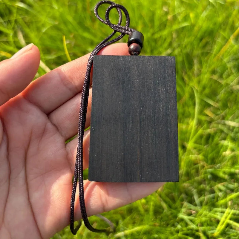 Hand-Carved Agarwood Zhenwu Pendant Spiritual Protection Amulet