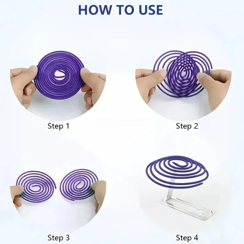 50 Single Disc Natural Lavender Coil Incense Home Office Study Hotel Yoga Meditation Soothing Body and Mind Lasting Fragrance