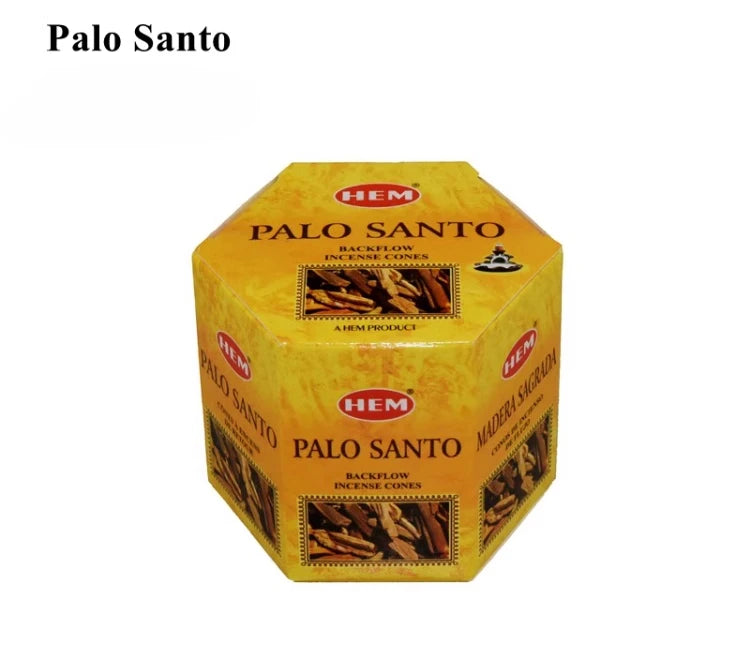 40 Grain/Box of Reverse Flow Sandalwood Agarwood Peruvian Holy Wood Home Purifying The Air Soothing The Spirit Tapered incense