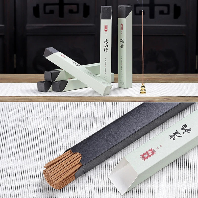Natural 60g Laoshan Sandalwood Incense Sticks 21cm Home Scents Eaglewood Stick Incenses Wormwood Mosquito Prevention Fragrance