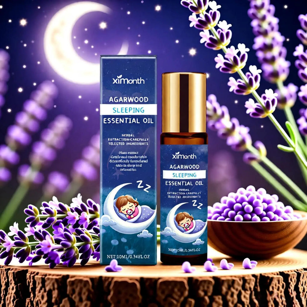 Lavender Sleep Essential Oil Aromatherapy Anti Fatigue Stress Anxiety Relaxing Body Mind Improve Insomnia Aromatic Sleep Aid Oil