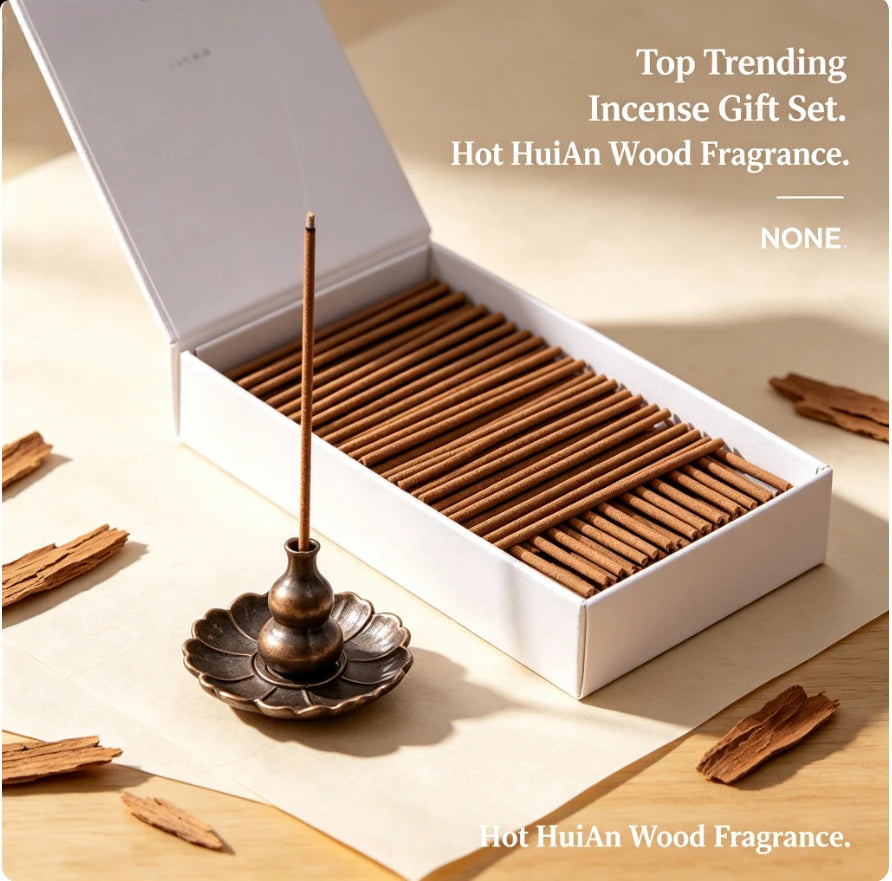 Hot Selling 2x20g Incense Gift Set HuiAn and Love Series Natural Agarwood Stick Incense.  incense cones palo santo jasmine