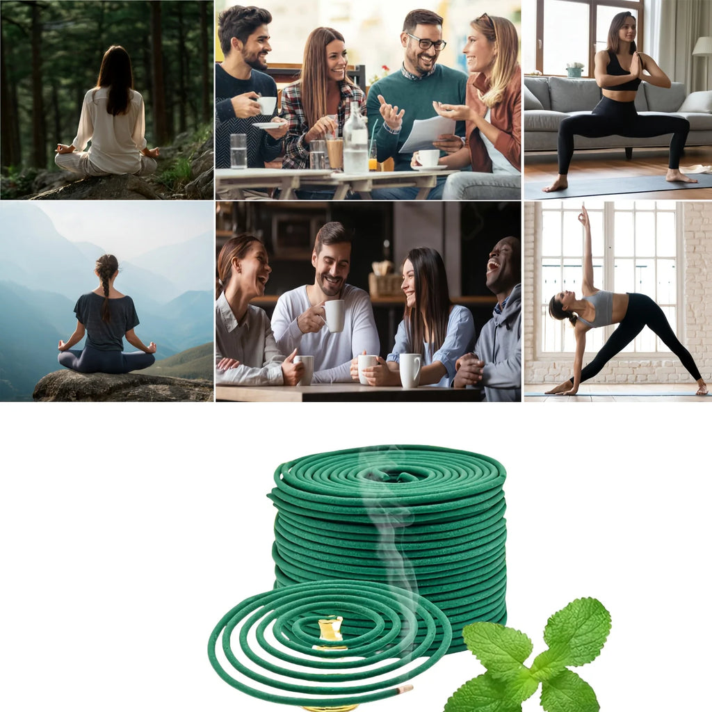 48/100 Spiral Incense Sticks with Holder, Lavender and Lemongrass Combo Pack—Yoga | Meditation | Outdoor and Home Use, Valentine's Day | Independence Day | Closed Days | Halloween | The Ideal Choice for Christmas and Other Occasions.
