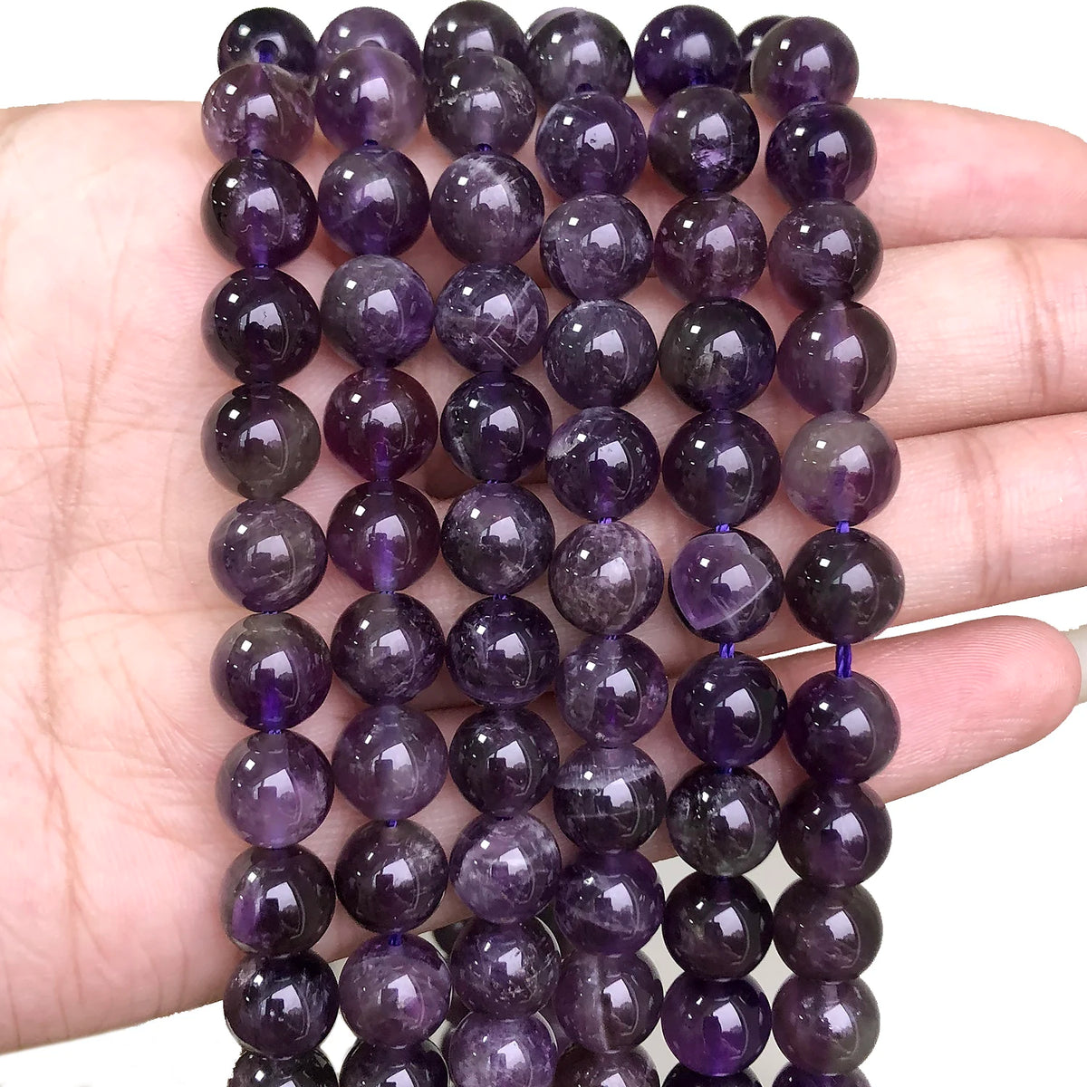 Natural Stone Round Flame Stone Beads Yooperlite Fire Sodalite Loose Spacer Beads for Jewelry Making DIY Bracelets Necklace 15''