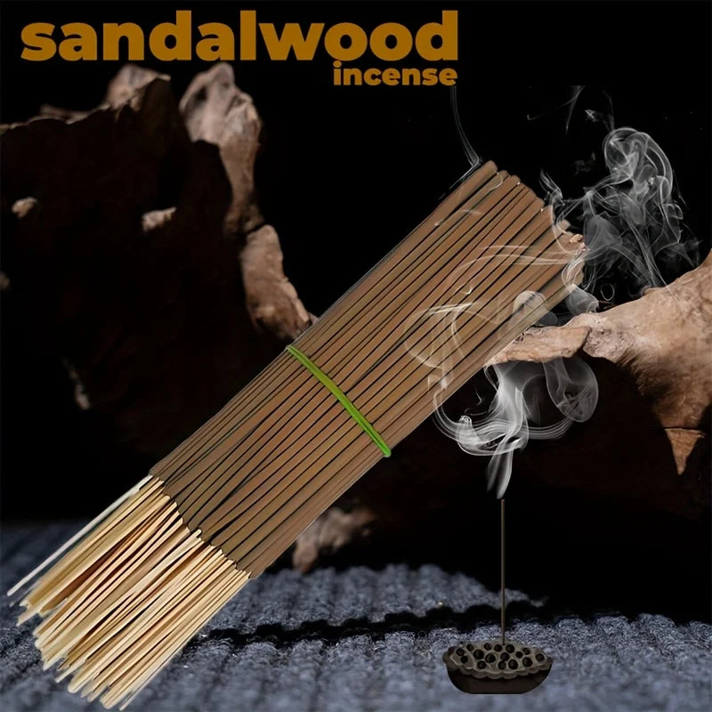 23/45/148/348Pcs Sandalwood Sticks Palo Santo Long-Lasting Fragrance Suitable for Yoga and Meditation Suitable for Outdoor Use Home Bedroom Kitchen Bathroom Courtyard Tea Room Office Hotel Etc. Suitable for Relaxing the Mind Relieving Stress Holiday Gifts
