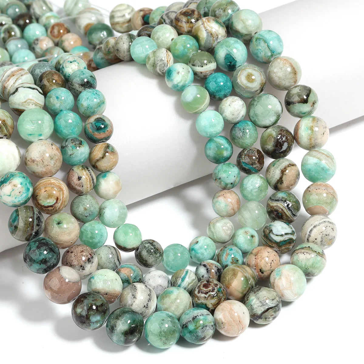 1 Strand 6/8/10/12mm Natural Stone Green Calcite Beads Round Loose Beads For Jewelry Making DIY Bracelets Necklace Accessories