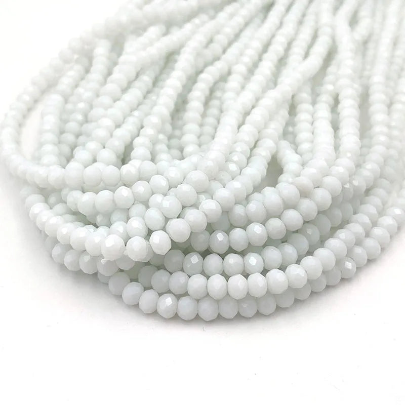 Austria Faceted Glass Beads 2-8mm Rondelle Spacer Beads