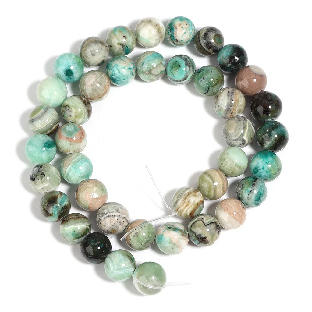 1 Strand 6/8/10/12mm Natural Stone Green Calcite Beads Round Loose Beads For Jewelry Making DIY Bracelets Necklace Accessories