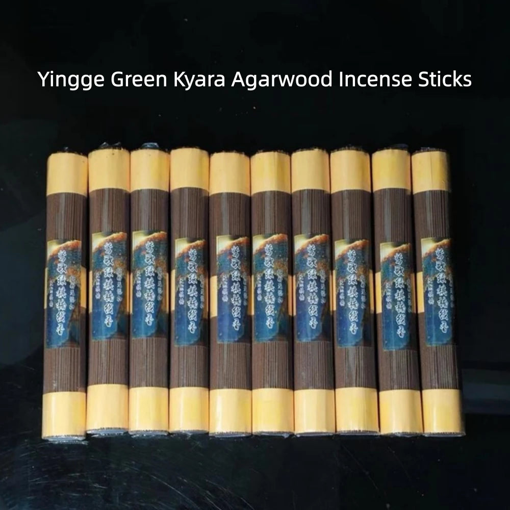 Natural Yingge Green Kyara Agarwood Incense Sticks, 100g, 300 Pcs