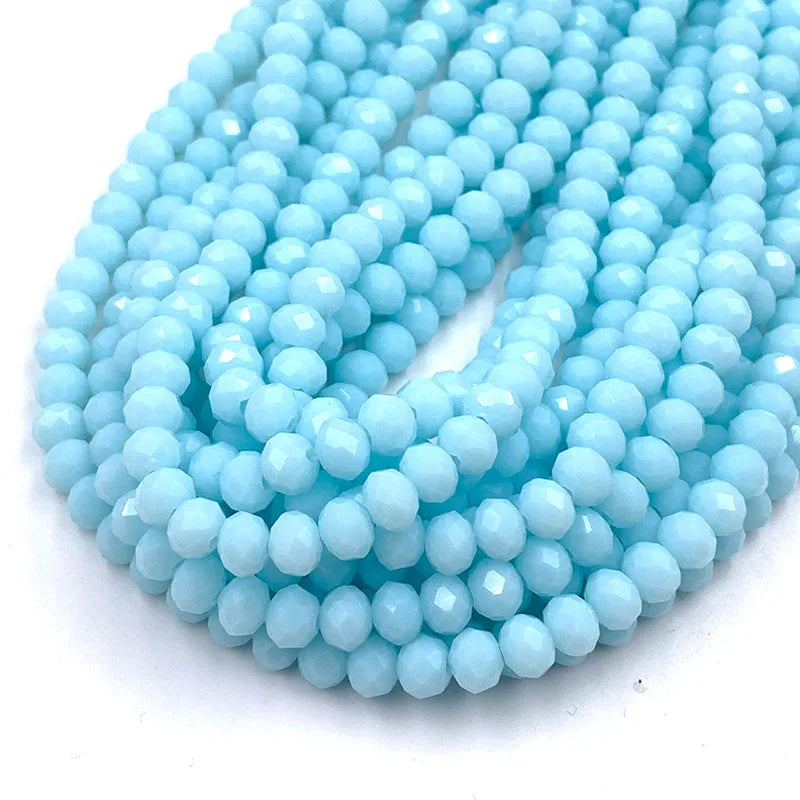 Austria Faceted Glass Beads 2-8mm Rondelle Spacer Beads