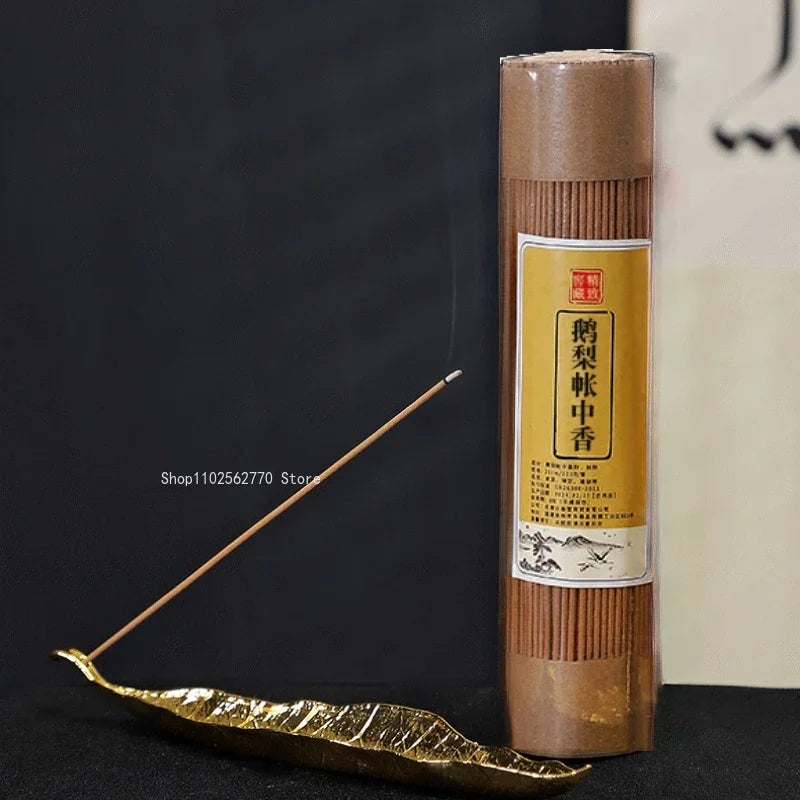 Household Purification Incense Stick Old Shan Sandalwood/Goose Pear Tent Incense Zen Meditation/Odor Removal Lasting Joss Stick