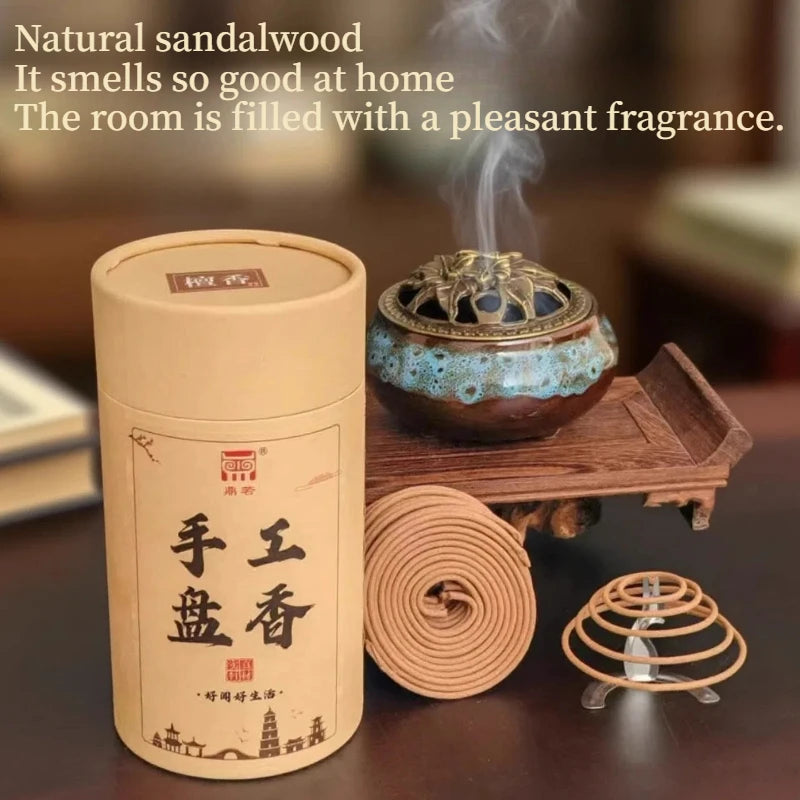 Agarwood Incense Coil Sandalwood Home Long-lasting Natural Osmanthus Jasmine Sleeping Incense Sleep Aromatherapy Purifying Air