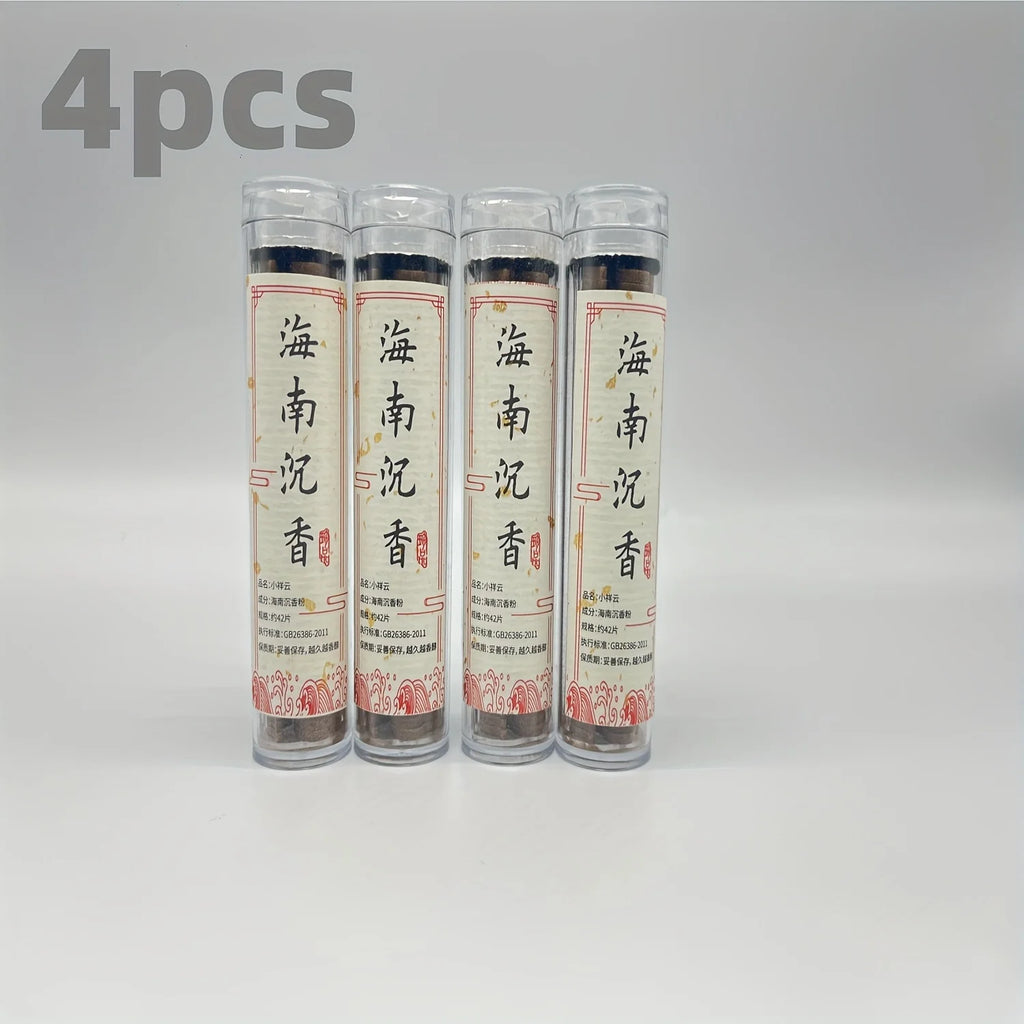 4 Sets of Pure Natural Non-Sticky Incense Sticks in Cloud Shapes, Including Sandalwood, Agarwood, Ambergris and Os