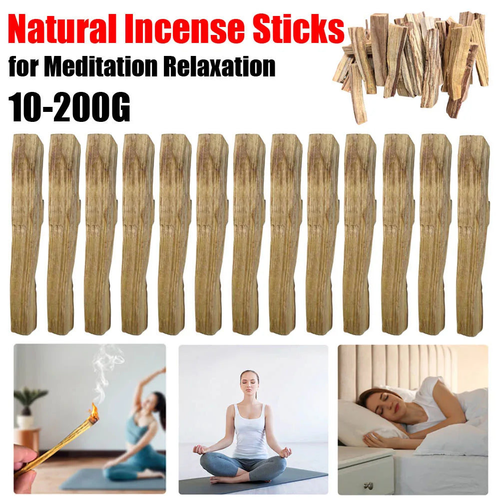 Palo Santo Natural Incense Sticks Purifying Healing Stress Relief Wooden Aroma Diffuser Stick Smudge Sticks for Home Living Room