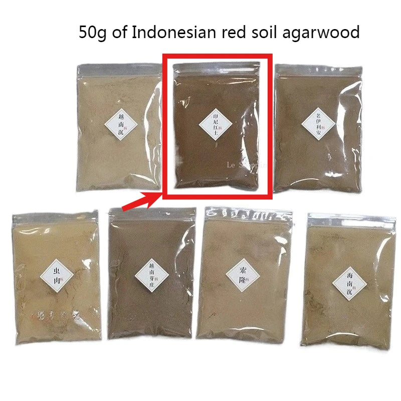 50g Natural Incense Powder/Vietnamese Nha Trang Indonesian Agarwood Powder Purifying Air Meditation Meditation Calming Nerves