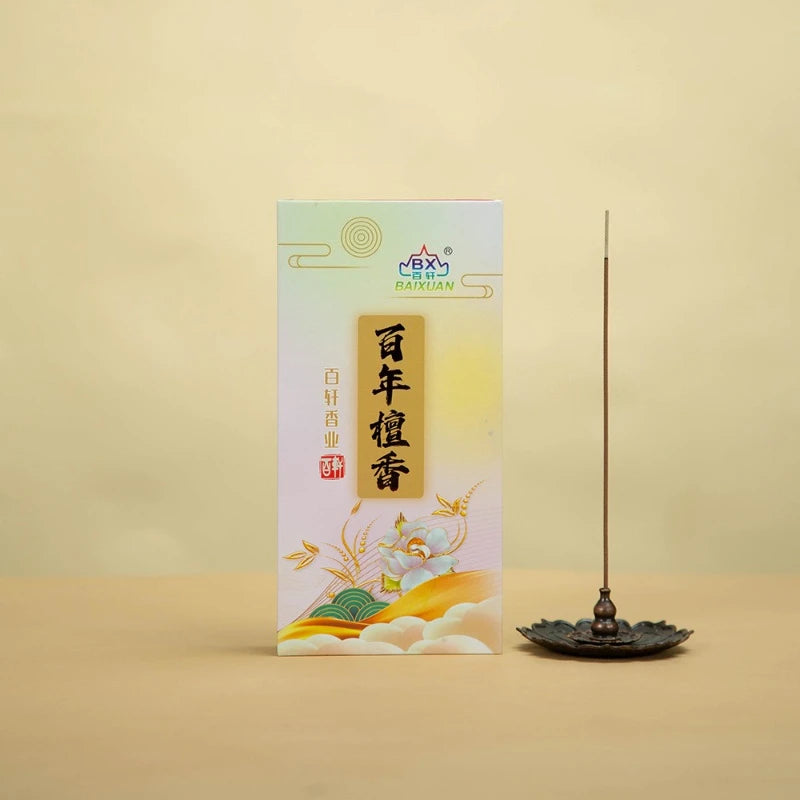 Natural Sandalwood Agarwood Incense Sticks Yoga Household Temple Worship Calms Mind Promotes Sleep Removes Odors Joss Stick