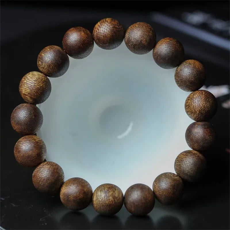 Natural Green Agarwood Bracelet 6mm Square Beads