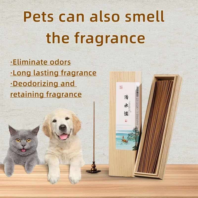 Household Indoor Aromatherapy Incense Sticks Agarwood Sandalwood Mugwort Osmanthus Orchid Fragrance Pet Friendly