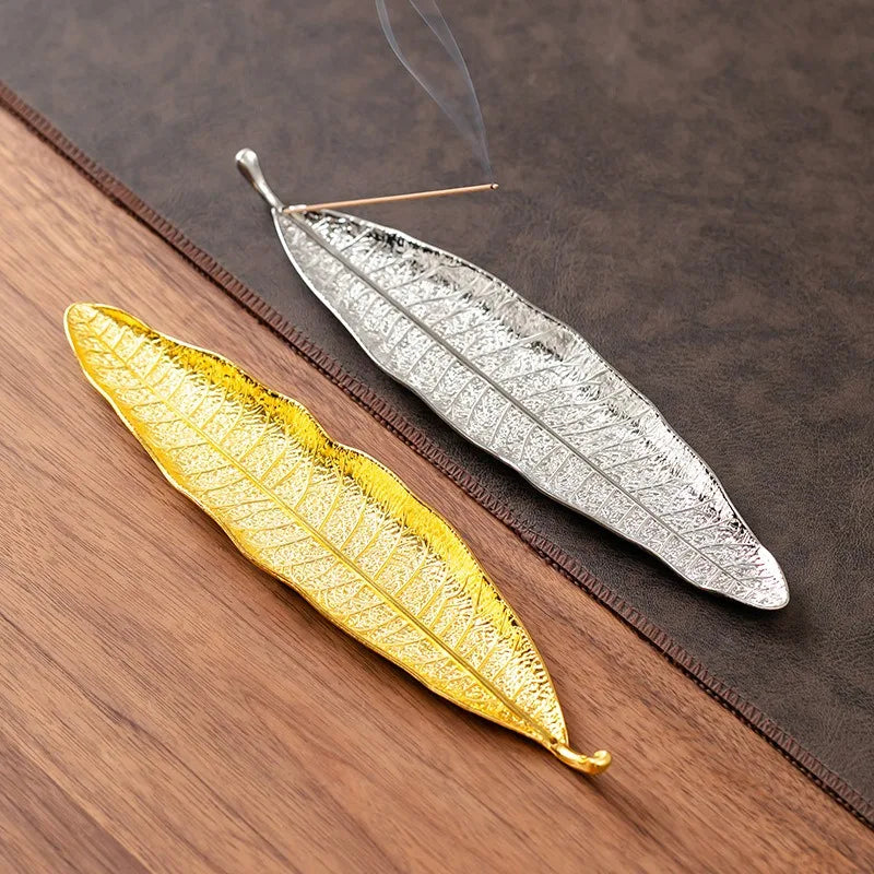 Long Leafs Censer Incense Support Rods Holder Ash Catcher Incense Stand Meditation Room Yoga Incense Burner Accessories XX003