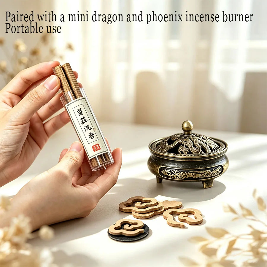 1 jar contains approximately 40-42 cloud-shaped incense sheets paired with a mini dragon and phoenix incense burner. There are over 30 floral and woody incense scents to choose from, including sandalwood, agarwood, lav