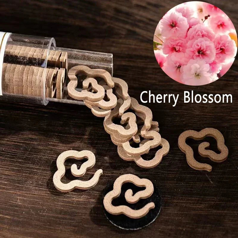 42pcs/tube Natural Material Special Shape Coil Incense Burning 30 Mins Jasmine Lavender Home Aroma Fragrance Yoga Meditation