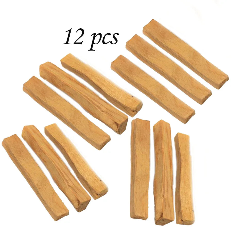 3/5/10/12/15Pcs Palo Santo Incense Sticks, Suitable for Holiday Celebrations, Long-Lasting Fragrance, Outdoor Activities, Air Purification, Barbecue, Camping