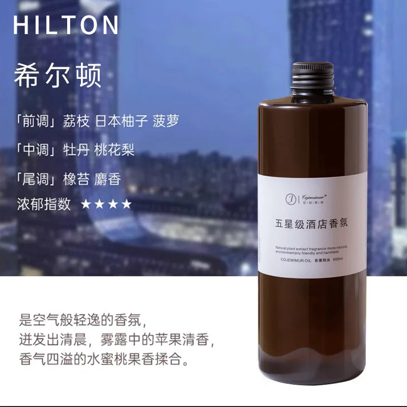 500ML Rose Scented Diffuser Refill Oil Long Lasting Fragrance for Indoor Home Bedroom Hotel Room Air Freshener