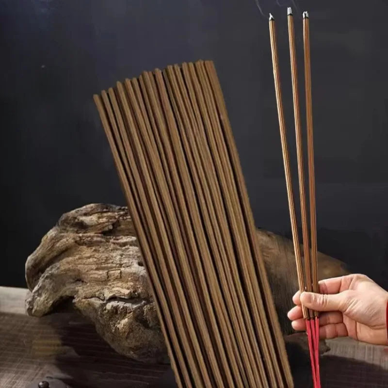 48CM 4packages High Quality Agarwood Stick Natural Smoked Fragrance Household Indoor Worship Temple Meditation Lasting Fragrance