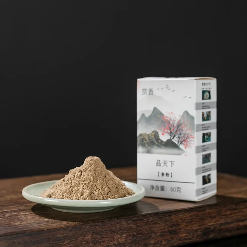 60g Natural Incense Powder Sandalwood Agarwood Powder Household Indoor Tea Room Sealed Extended Aromatherapy To Purify The Air
