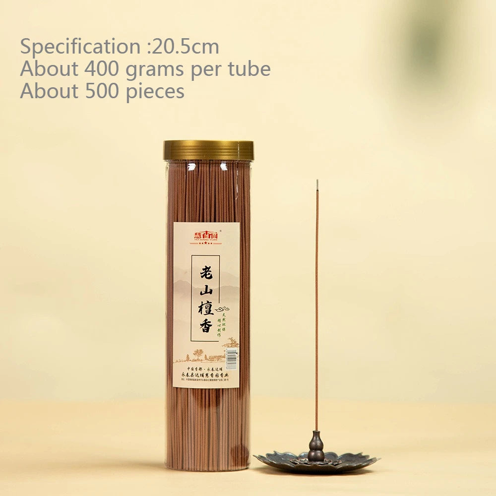 20.5cm Natural Incense Sticks Indonesian Agarwood Old Mountain Sandalwood Indoor Purify The Air and Calm The Mind Joss Stick