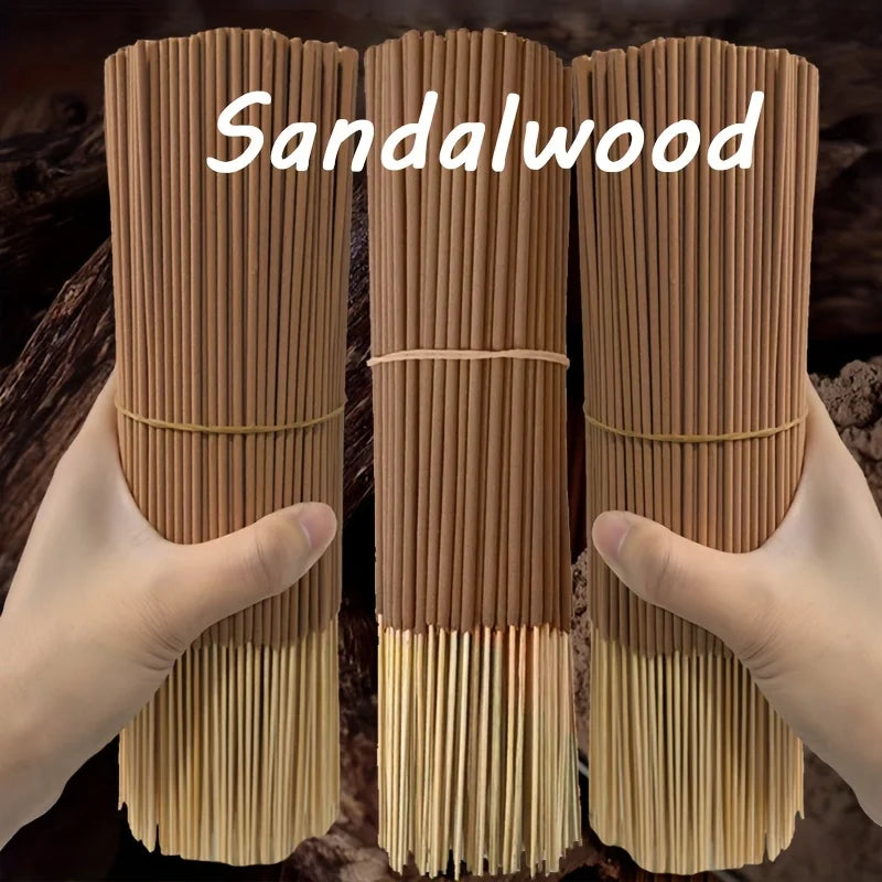 16/41/77/107/167Pcs, Sandalwood Incense Sticks, 22.0cm , Suitable for Yoga and Meditation, Purifies the Mind, Eliminates Negative Energy, Ideal for Hotels and Parties, Travel-Friendly, Meditation Aid |   Sandalwood Scent