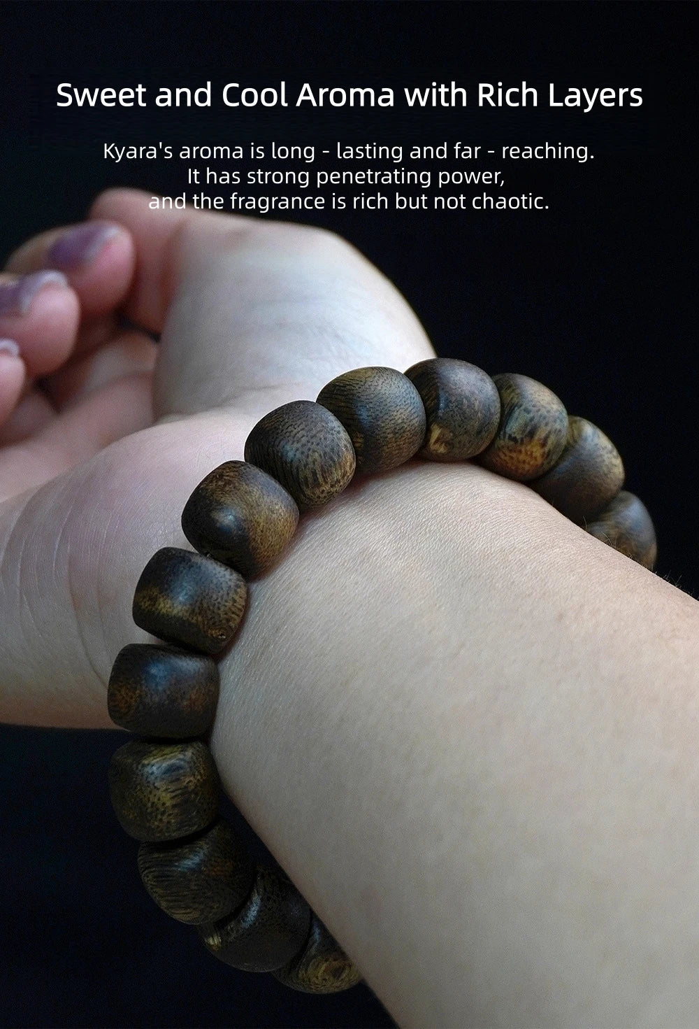 90% Sinkable Kyara Agarwood Bracelet 10mm